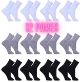 Meia Masculina Kit 12 Pares Cano Alto Longo Sport Algodão