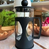 Mimo Style Cafeteira Prensa Francesa, Capacidade Para 350 ml, Com Haste e Alça, Resistente, Suporta Altas e Baixas Temperaturas (-20 °C a 180 °C), Excelente Sistema de Filtragem
