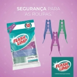 Prendedor de roupas Classic 12 Peças, LAV6889,Flash Limp