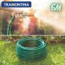 Tramontina Mangueira Flex em PVC 3 Camadas com Engates Rosqueados e Esguicho, 1/2 Polegadas, 6 m, Verde