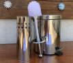 Kit Lixeira Inox para Banheiro com Pedal – 3L 2 Peças Brinox Stardard