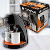 Cafeteira Cadence Single Contrast, 110V, Preto, 240ml, CAF218