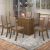 Conjunto Sala de Jantar Mesa Lina 6 Cadeiras Kiara Espresso Móveis Avelã/Canela