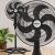 Ventilador de Coluna Oscilante, Turbo 6 Pás Premium, Preto, 50cm, 127v, Ventisol