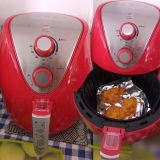 Fritadeira Sem Óleo Air Fryer 3,5L, Mondial, Vermelho/Inox, 1500W, 127V – AF-32-RI
