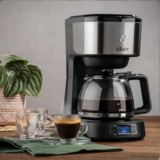Cafeteira Digital Oster Ocaf500 800W Day Light Aço Inox Preta