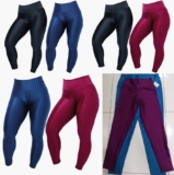 Kit 2 Legging cirre 3D cintura alta brilho poliamida