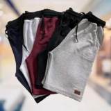 Kit 5 Bermudas Moletom Masculina Academia By Zaroc