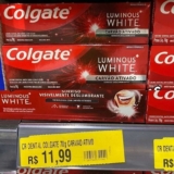 Creme Dental Colgate Luminous White Carvão Ativado 70G, Colgate, 70g