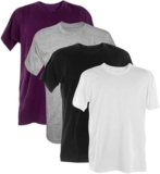Kit 4 Camisetas 100% Algodão 30.1 Penteadas