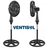 Ventisol Turbo 6 Ventilador de Coluna, Preto, 40 cm, 127 V