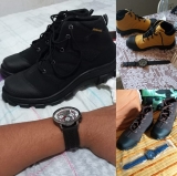 Coturno Masculino Adventure Bota Trilha + Relógio