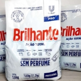 Lava-Roupas e Limpador de Uso Geral em Pó Profissional sem Perfume Brilhante Ação Total Pro Pacote 1, 6kg, Brilhante