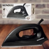 Ferro de Passar a Seco, Mondial, Preto, 1000W