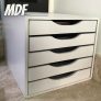 Caixa de Arquivo 5 gavetas, Mdf Branco – Souza & Cia