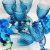 Conjunto de Taças de Vidro 300ml 6 peças – Bico de Abacaxi azul TCVI056