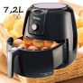Fritadeira Elétrica sem Óleo/Air Fryer Philco – Gourmet PFR13P Preta 7,2L com Timer
