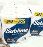 Papel Higiênico Sublime Folha Dupla, 24 rolos