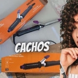 Modelador de Cabelo Mallory Style 2 em 1 Bivolt – Preto/Lilás