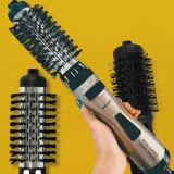 Escova Rotativa Mallory Dual Shine Model 127v Preto/Champagne