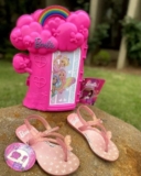 Rasteira Infantil Grendene Kids Barbie Casa Na Árvore