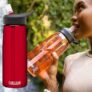 CamelBak Eddy+ Garrafa de água com renovação Tritan – topo com canudo, 740 ml, Cardinal