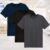 Kit 3 Camisetas Básicas Gola C, Basicamente, Masculino