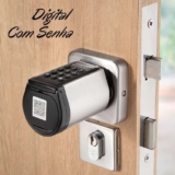 Maçaneta Digital Bluetooth com Senha, Elsys, BM300S, Prata