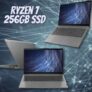 Notebook Lenovo Ultrafino IdeaPad 3 Ryzen 7 5700U 8GB 256GB SSD Windows 11 15.6″ Prata