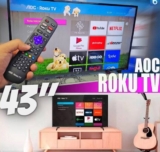 Smart TV LED 43″ Full HD AOC ROKU TV FHD 43S5195/78G, Wi-Fi, 3 HDMI, 1 USB, Wifi, Conversor Digital