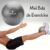 Overball – Mini Bola de Exercícios 25 cm Cinza Vollo Sports