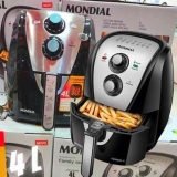 Fritadeira a Ar Mondial, Family Inox Black – 4L, 220V, 1500W – AFN-40-BI