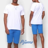 Pijama Curto Volare Liso Masculino