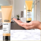 L’OREAL PROFESSIONNEL PARIS Leave-in NutriOil para nutrição e brilho, enriquecido com óleo de coco, com textura leve e para todos os tipos de cabelo, 150ml , Cor: Amarelo
