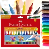 Canetinha Hidrográfica, Faber-Castell, Jumbo, 12 Cores