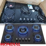 Cooktop 5 Bocas Mondial a Gás GLP Preto – Tripla-chama CTG-03