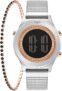 Kit Technos Feminino Digital Prata – BJ3927AC/K1P