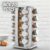 Porta Temperos Condimentos Inox 20 Potes Com Base Giratório (Inox)