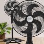 Ventilador de Coluna Oscilante, Turbo 6 Pás Premium, Preto, 40cm, 127v, Ventisol
