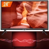 Tela 24 Pol. HD Com Função DNR Entradas HDMI + USB + AV Multilaser