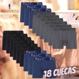 Kit Com 18 Cuecas Polo Cycle Boxer Microfibra Advance
