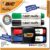 Kit 4 Marcadores de Quadro Branco BIC Marking Cores Clássicas + 1 Apagador, Ponta Resistente, Apaga Fácil