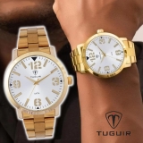 Relógio Masculino Tuguir Analógico TG122 – Dourado e Prata