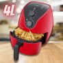 Fritadeira Eletrica Air Fryer 4L 220V 1500W com Grade Multilaser Vermelha