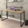 Mesa Escrivaninha Industrial 150cm Trevalla Kuadra ME150-E10 Carvalho