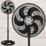 Ventisol Ventilador Osc Coluna Turbo 6p 30cm pr 127v