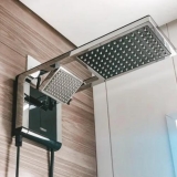 Chuveiro Acqua Duo 220V 7800W, Lorenzetti, 7510104, Preto/Cromado, Pequeno