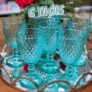 Jogo de 6 Taças Diamond Azul Tiffany