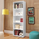 Estante Livreiro com 5 nichos MULTY cor Branco – Artely