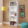 Estante Livreiro com 5 nichos MULTY cor Branco – Artely
